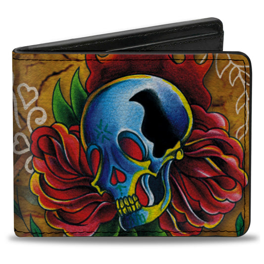 Bi-Fold Wallet - Tattoo Johnny-Candles & Skulls