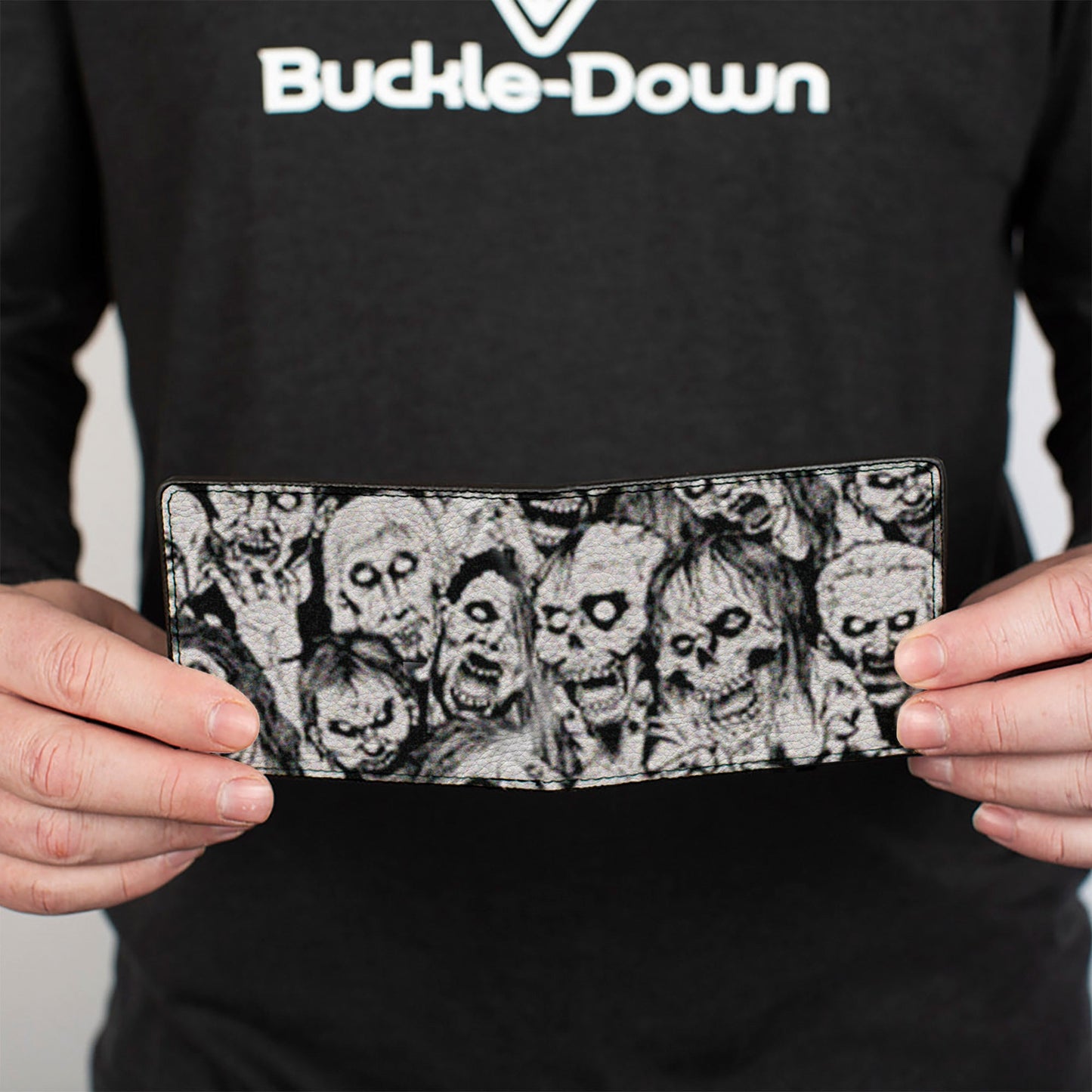 Bi-Fold Wallet - Zombie Skulls Sketch