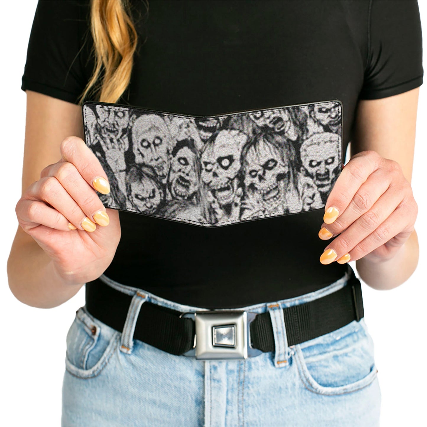 Bi-Fold Wallet - Zombie Skulls Sketch
