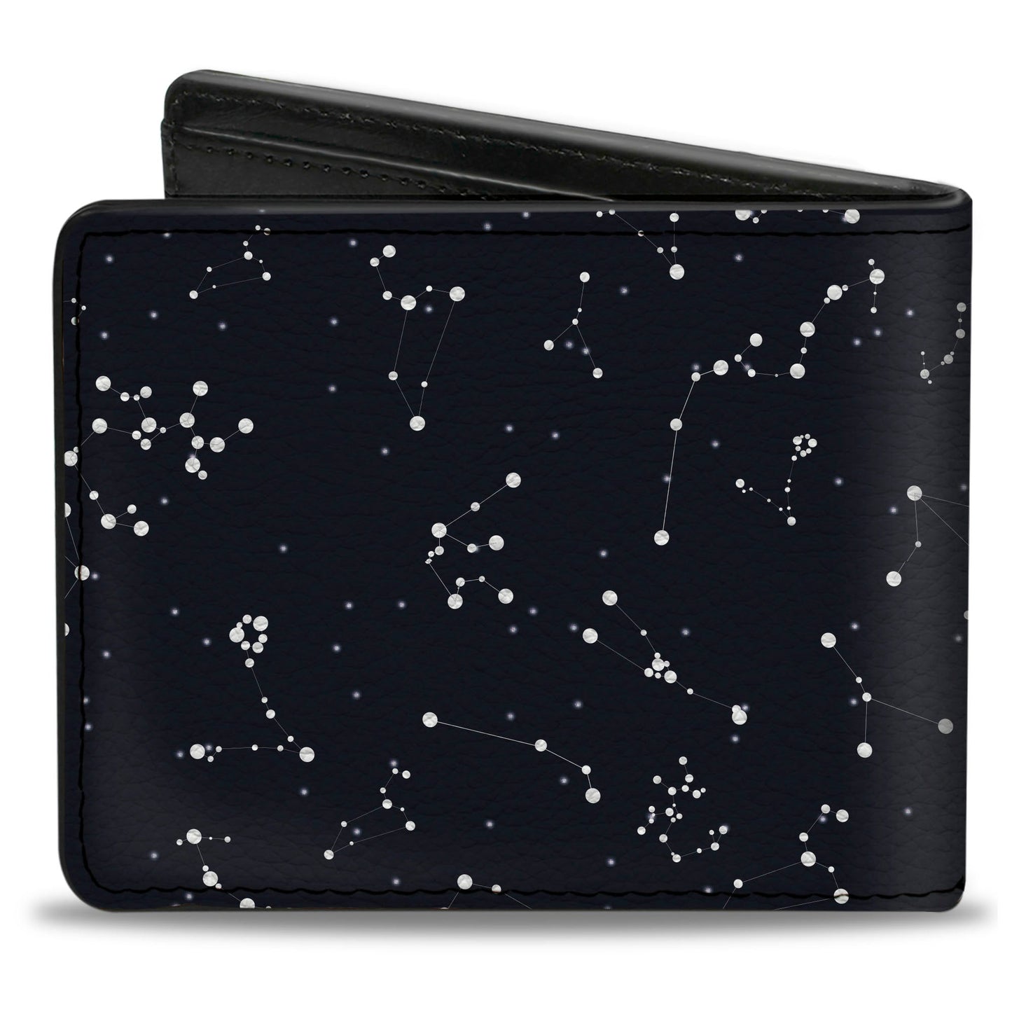 Bi-Fold Wallet - Zodiac Virgo Symbol Constellations Black White