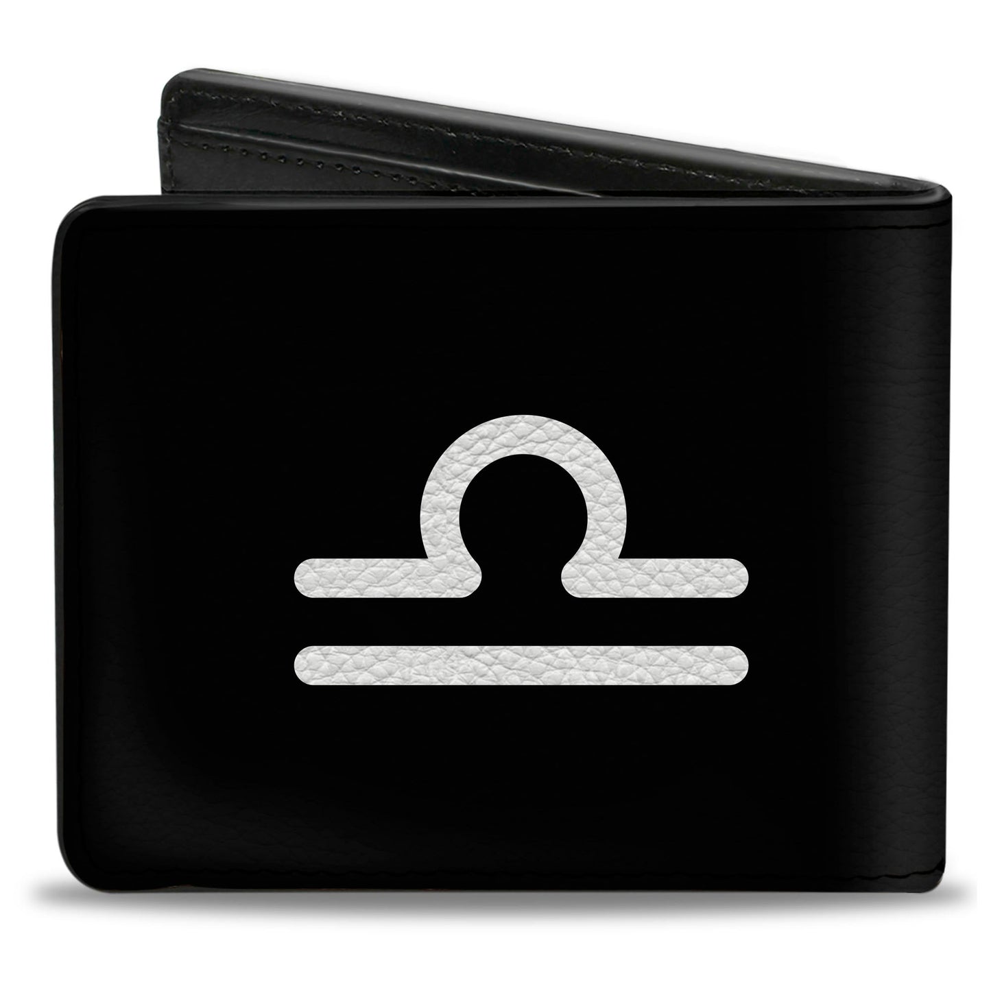 Bi-Fold Wallet - Zodiac LIBRA Symbol Black White