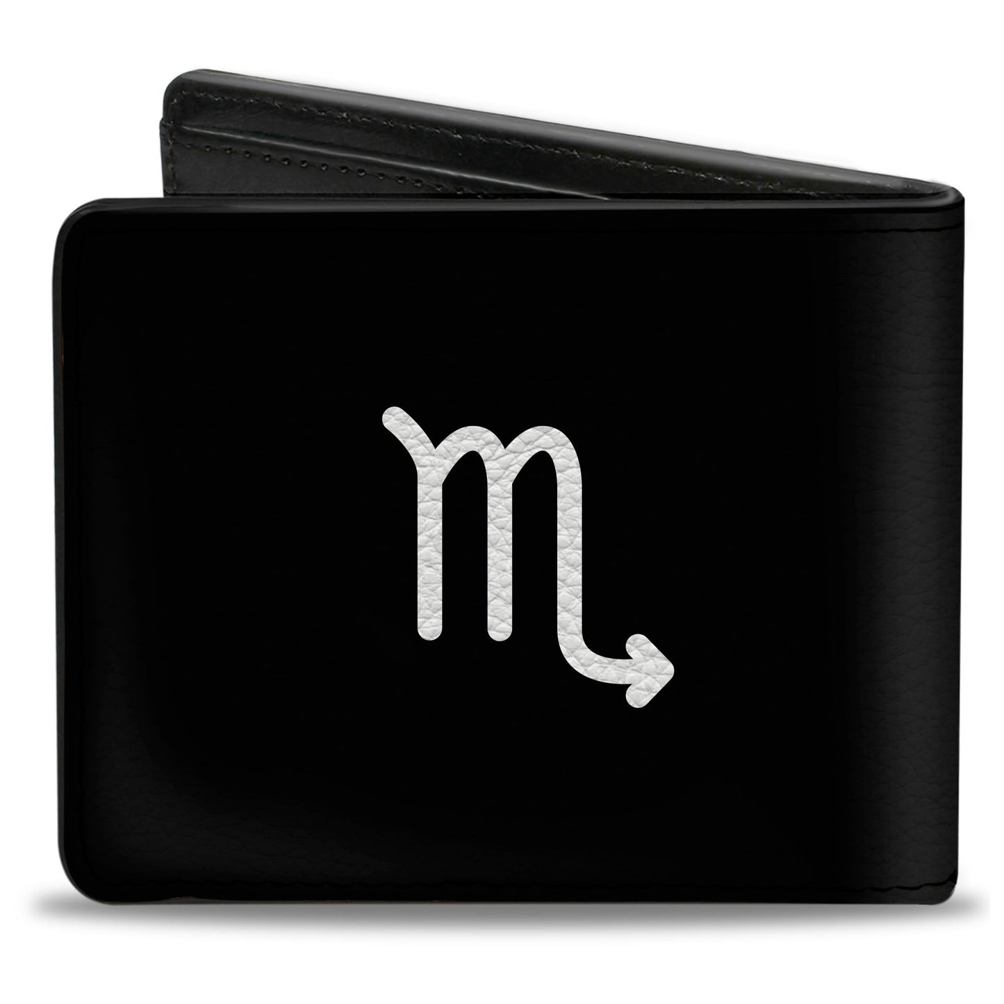 Bi-Fold Wallet - Zodiac SCORPIO Symbol Black White