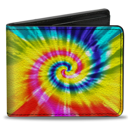 Bi-Fold Wallet - Tie Dye Spiral Multi Color