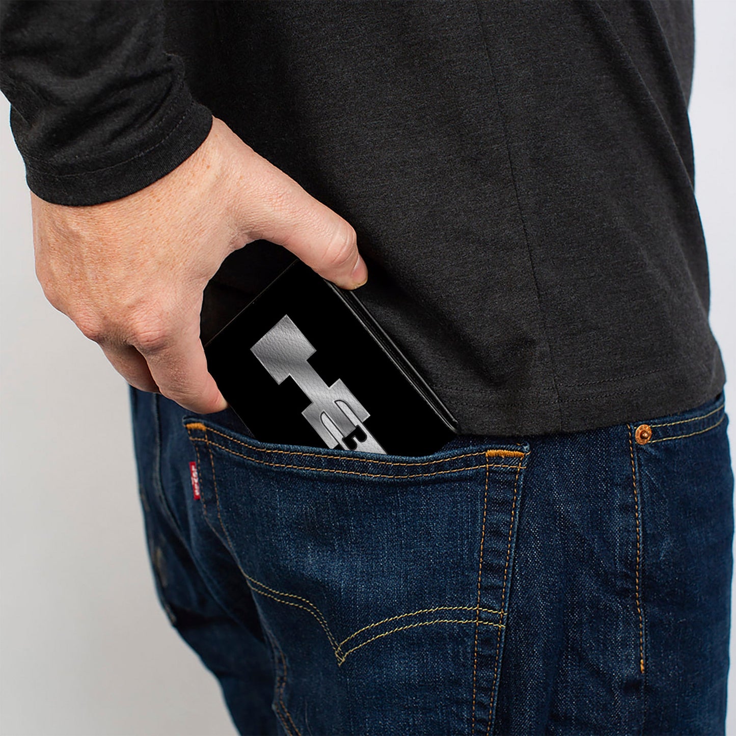 Bi-Fold Wallet - H3 Black Silver Logo CENTERED
