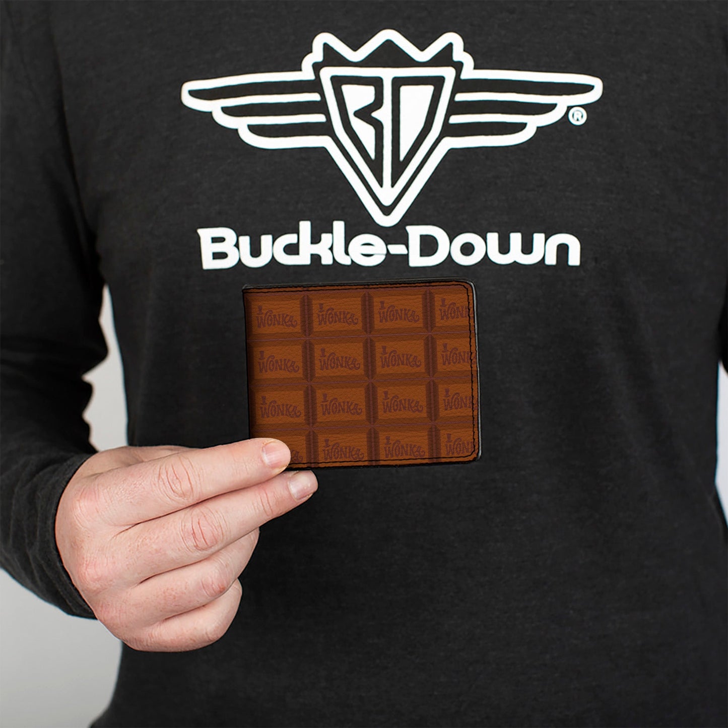 Bi-Fold Wallet - Willy Wonka and the Chocolate Factory WONKA Bar Blocks Browns