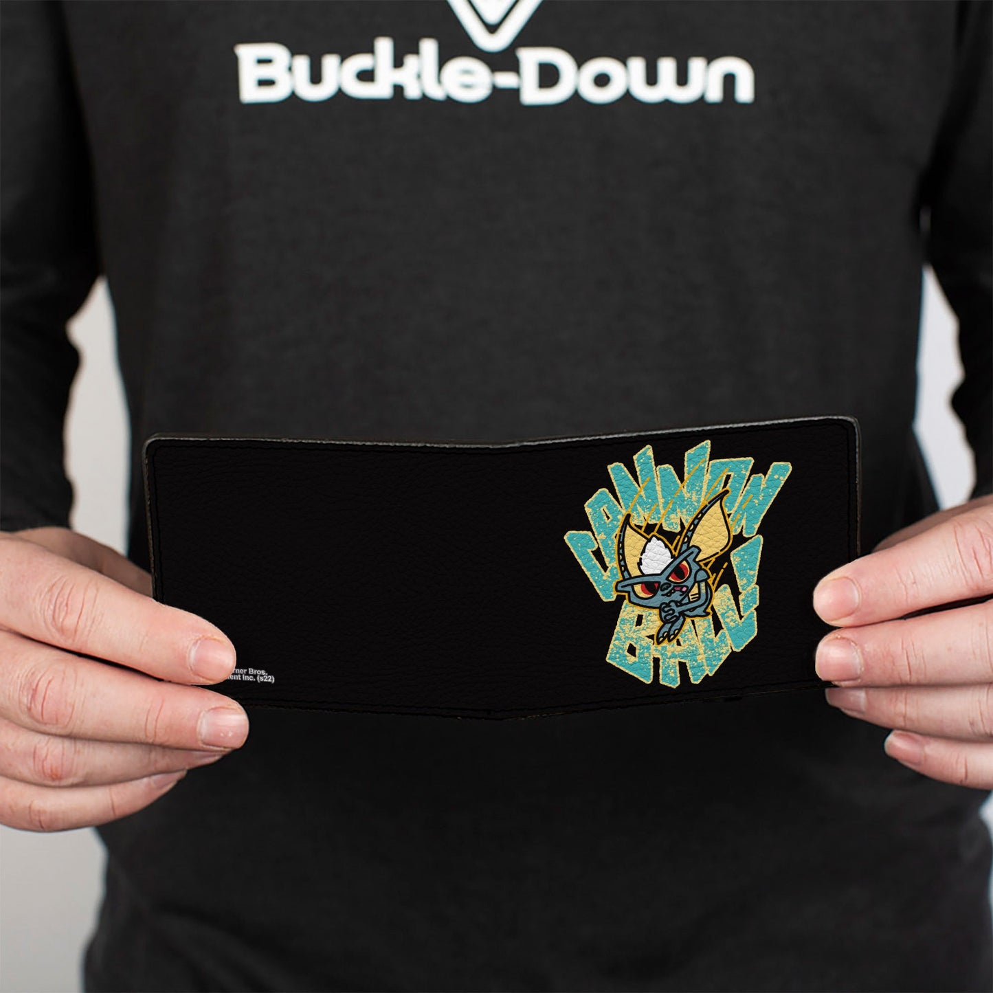 Bi-Fold Wallet - Gremlins Stripe CANNON BALL Pose Black/Yellow/Blues