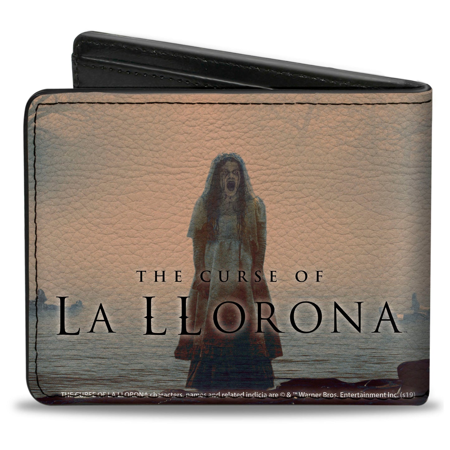 Bi-Fold Wallet - The Curse of La Llorona River Pose with Children + Screaming Pose Logo