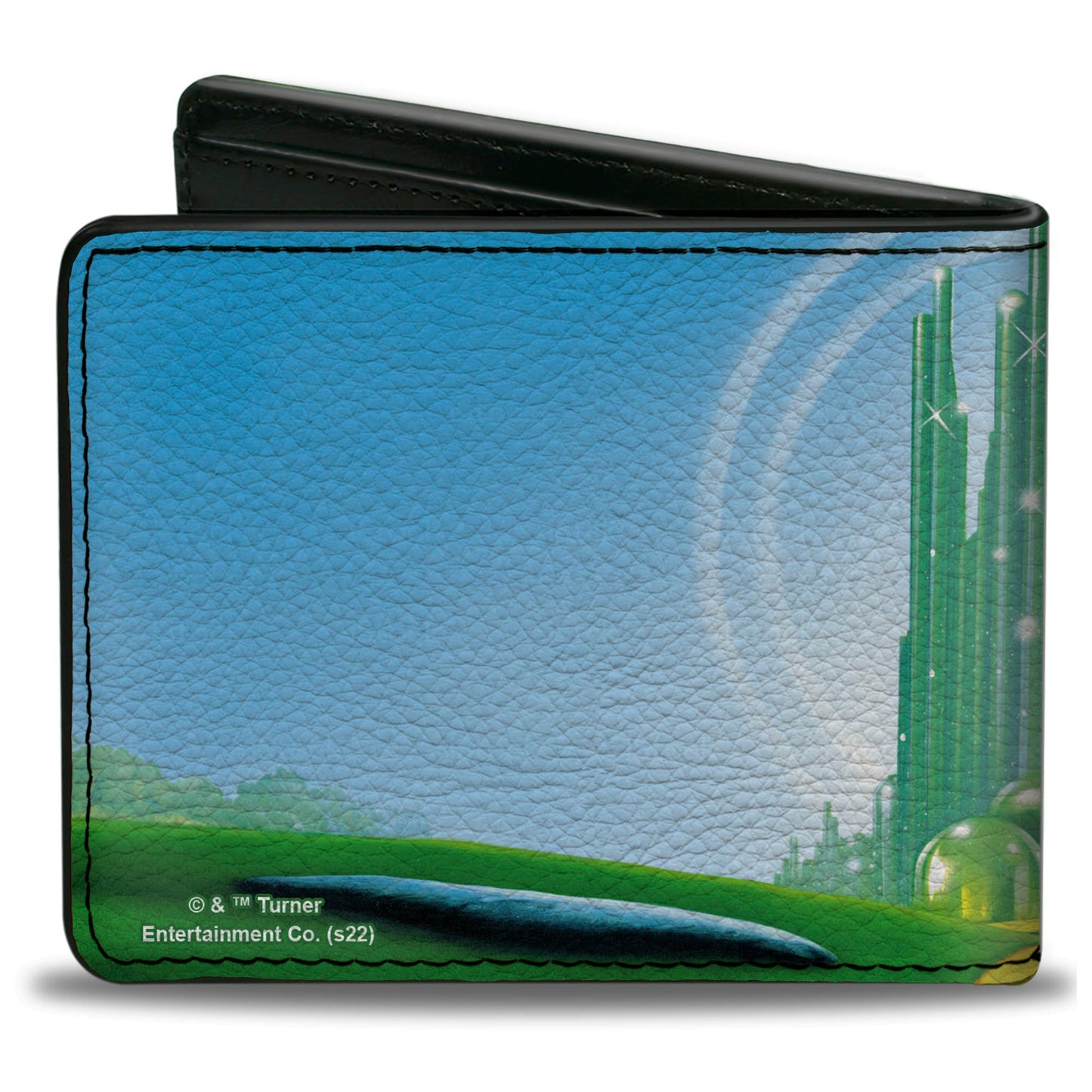 Bi-Fold Wallet - The Wizard of Oz Emerald City Scene Blues/Greens