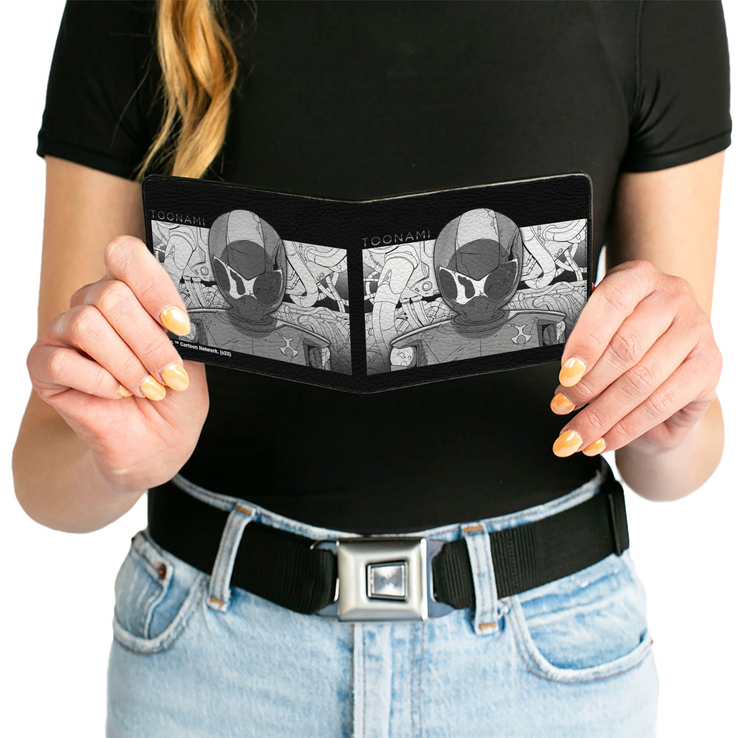 Bi-Fold Wallet - TOONAMI Robot TOM Sketch Pose Black/Grays
