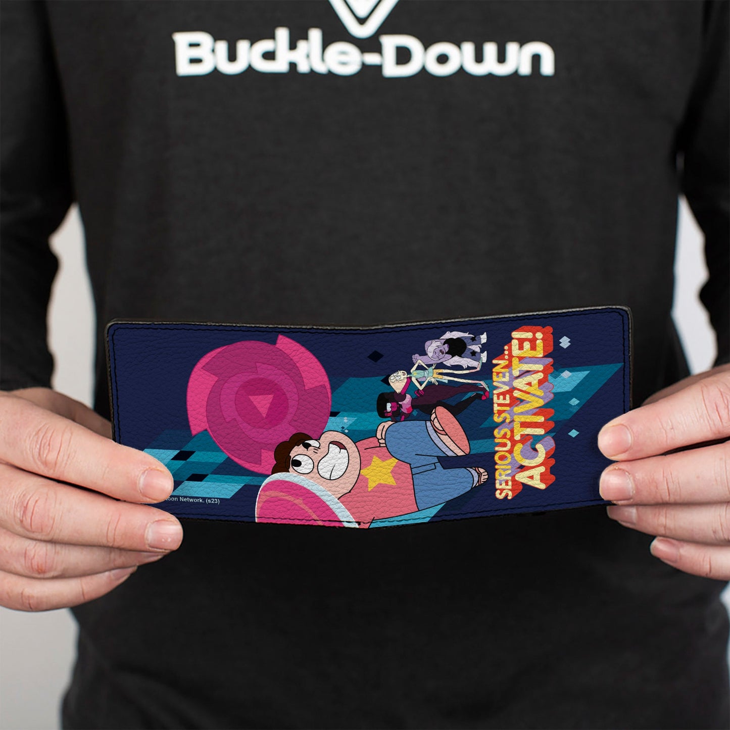 Bi-Fold Wallet - Steven Universe SERIOUS STEVEN…ACTIVATE Group Pose Blues