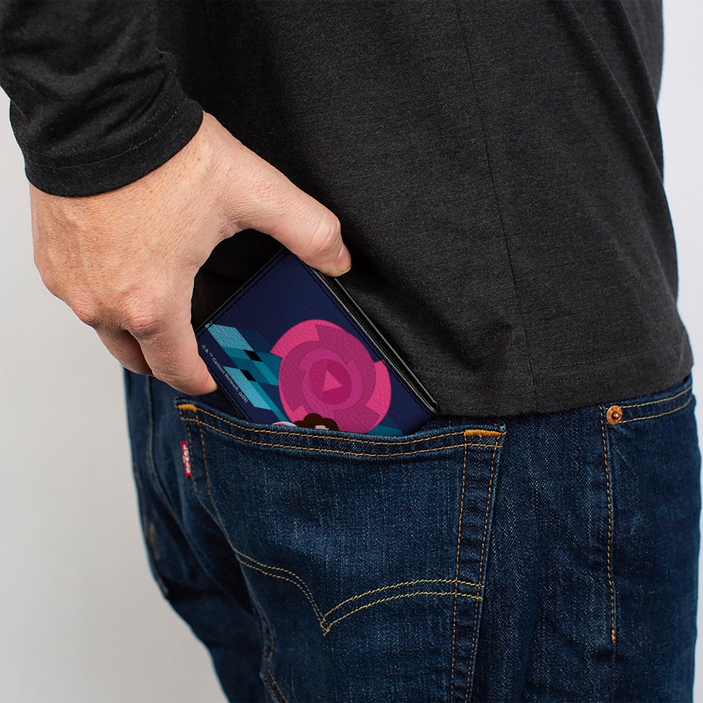 Bi-Fold Wallet - Steven Universe SERIOUS STEVEN…ACTIVATE Group Pose Blues