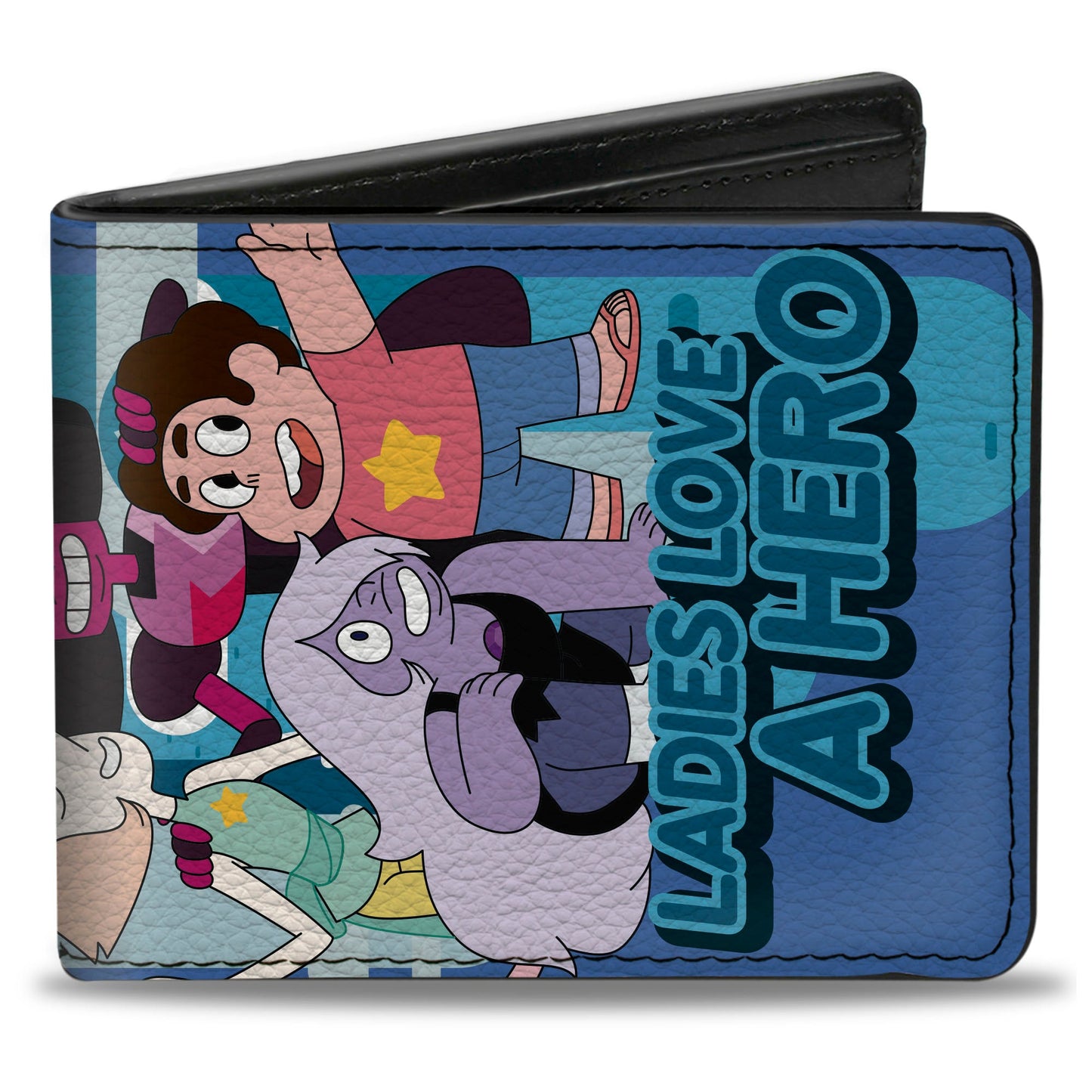 Bi-Fold Wallet - Steven Universe LADIES LOVE A HERO Group Pose Blues