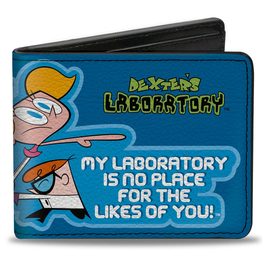 Bi-Fold Wallet - DEXTER'S LABORATORY Dexter and Dee Dee NO PLACE FOR THE LIKES OF YOU Pose Blues