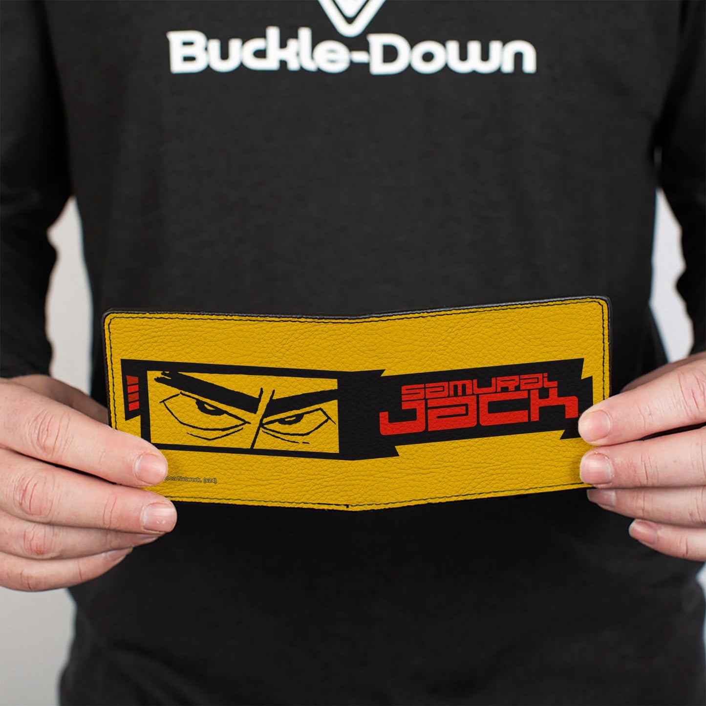 Bi-Fold Wallet - SAMURAI JACK Title Logo and Eyes Block Yellow/Black/Red
