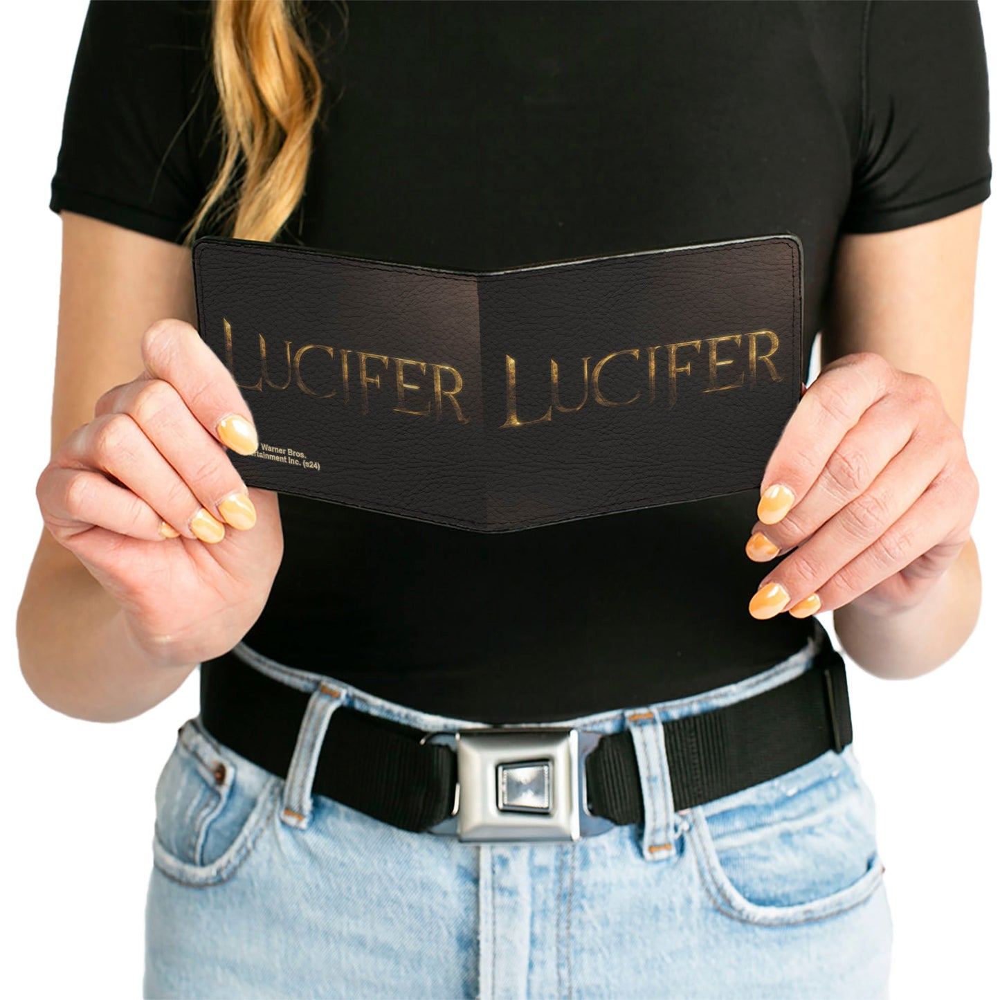 Bi-Fold Wallet - LUCIFER Title Logo Black/Gold