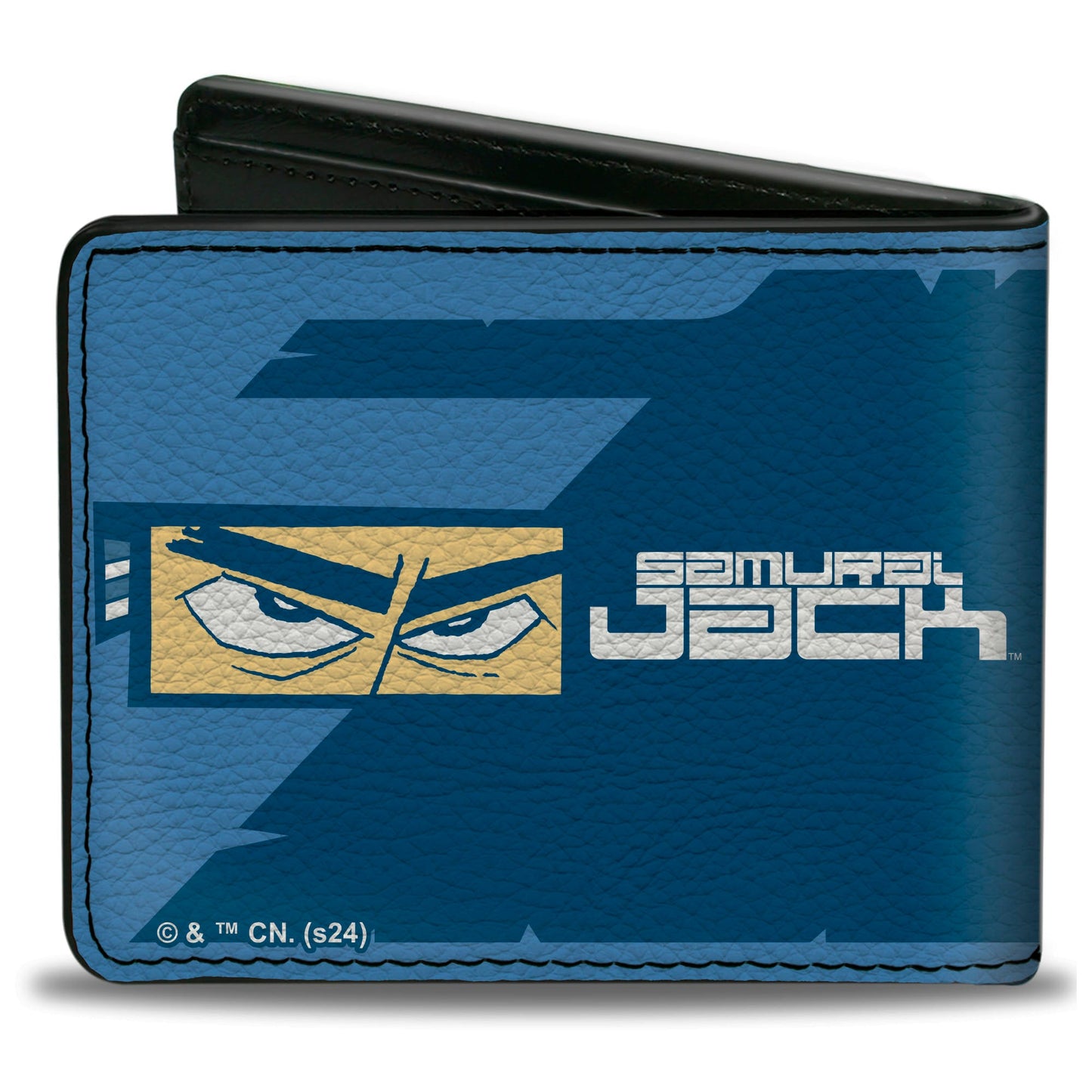 Bi-Fold Wallet - SAMURAI JACK Pose Blocks and Title Logo Blues/White