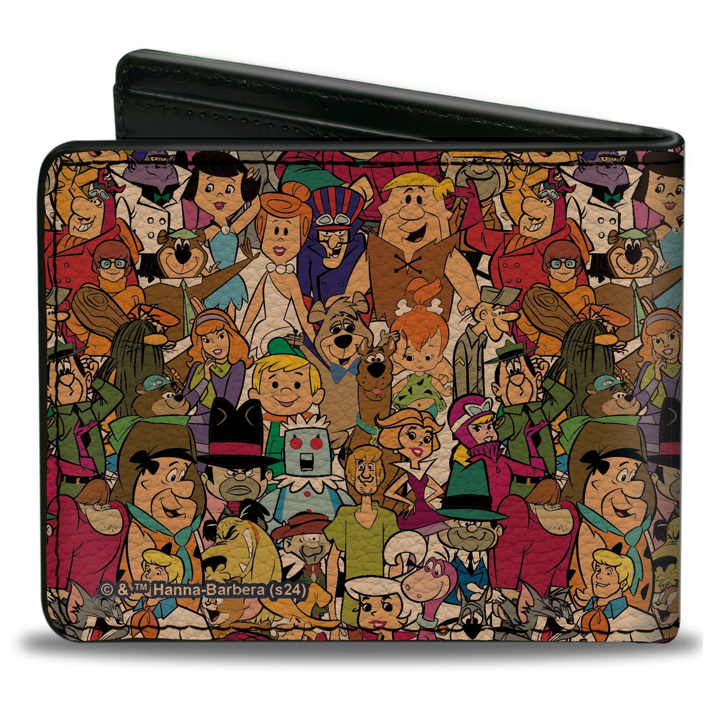 Bi-Fold Wallet - HANNA-BARBERA Title Logo Mutli Show Characters Stacked