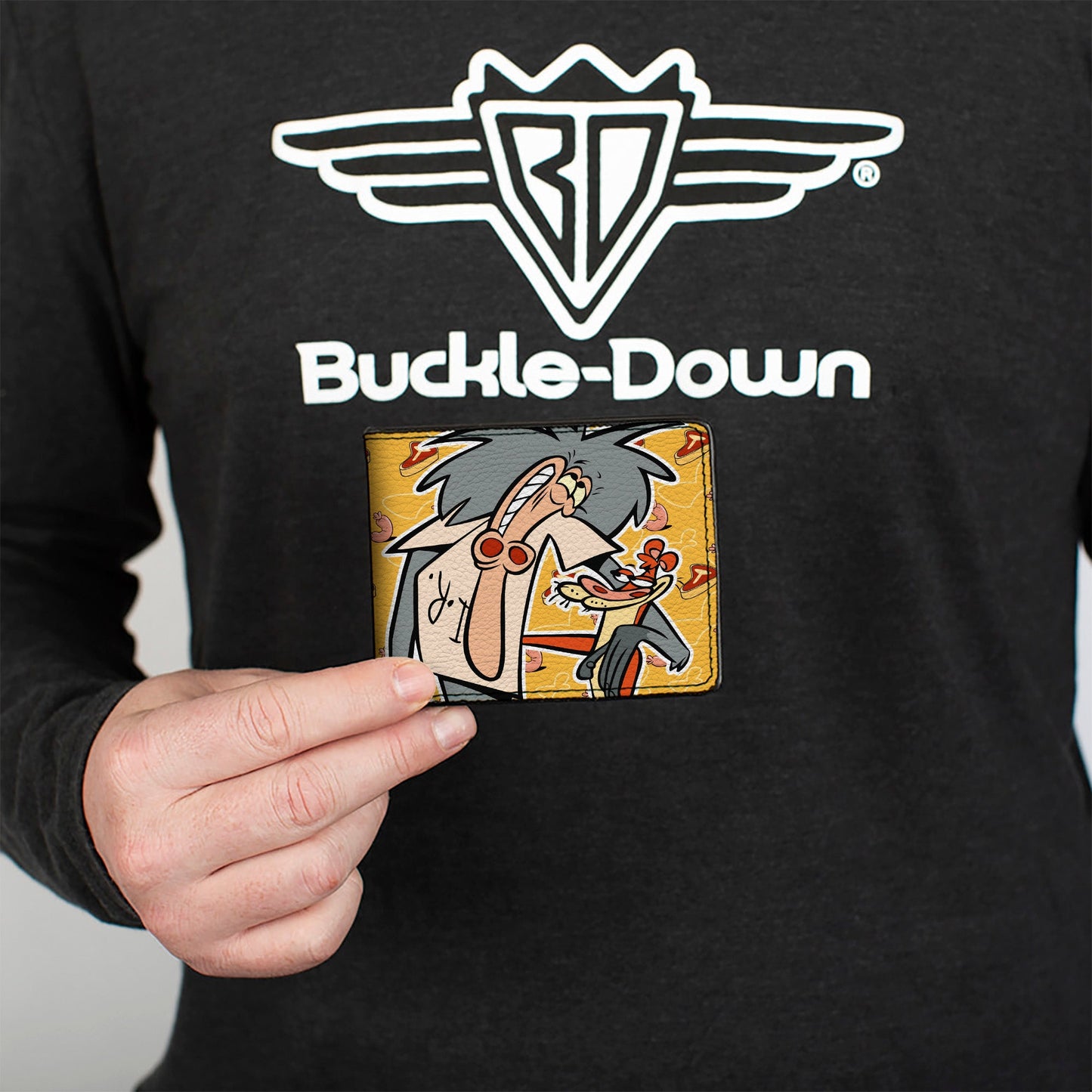 Bi-Fold Wallet - I AM WEASEL IR Baboon and IM Weasel Pose and Title Logo Yellows