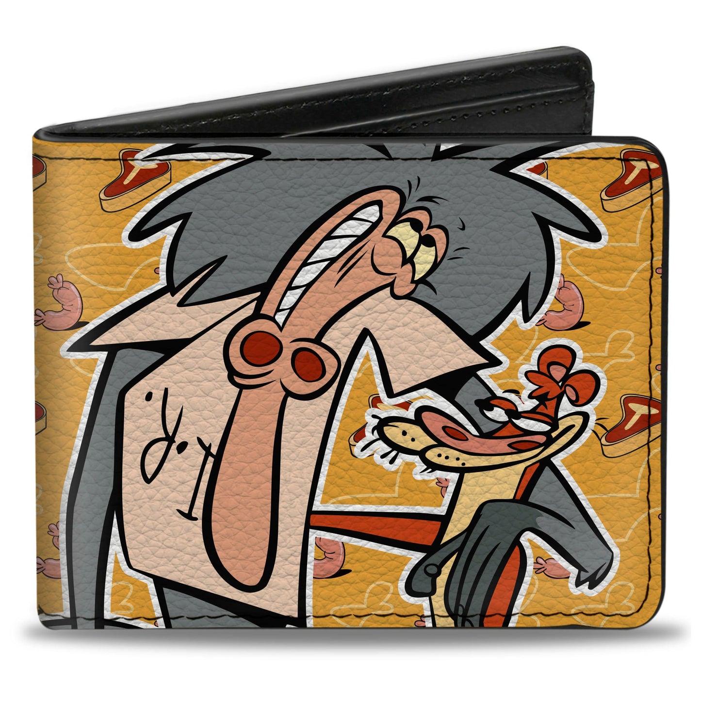 Bi-Fold Wallet - I AM WEASEL IR Baboon and IM Weasel Pose and Title Logo Yellows