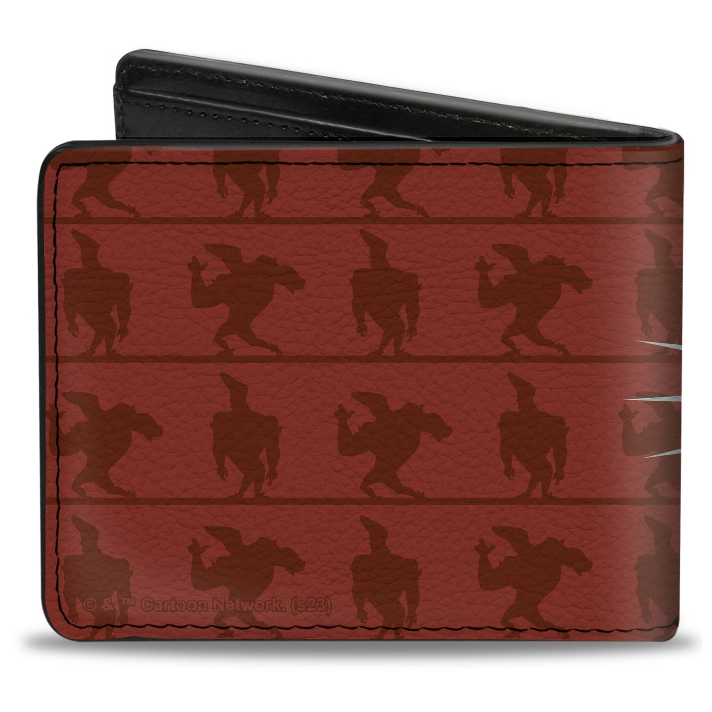 Bi-Fold Wallet - JOHNNY BRAVO Title Logo and Flex Pose Turns Reds