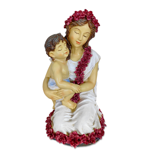 (Pre-Order) A Mother’s Embrace Figurine, 8" Child and Mom Heartwarming Tabletop Statue Decoration