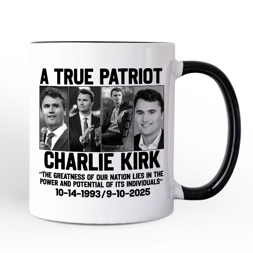 Charlie Kirk American Mug, Made in the USA Memorial Gift