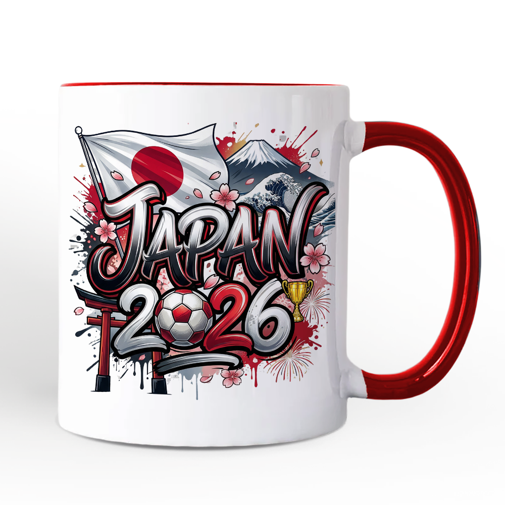 Japan 2026 Soccer Cup Global Championship Mug, Football Fans Gift