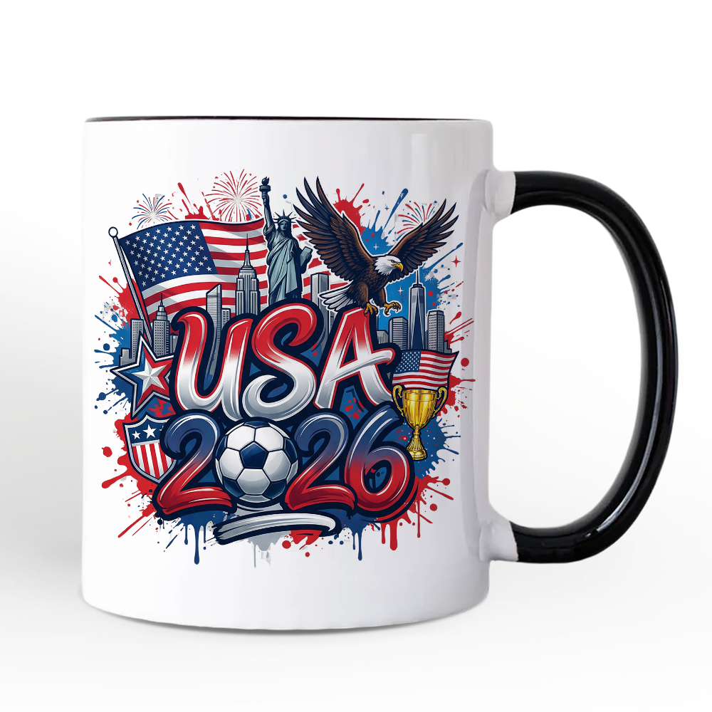 USA 2026 Soccer Cup Global Championship Mug, Football Fans Gift