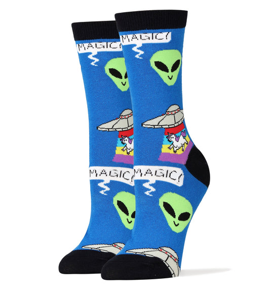 Women's  Unicorn Abduction Socks