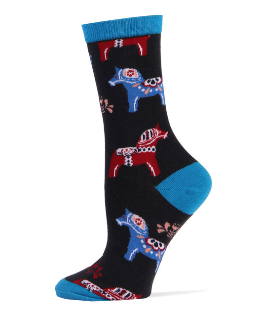 Women's  Dala Horse Socks