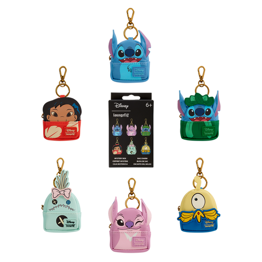 Loungefly Disney Lilo & Stitch - Characters Mystery Mini 1pc Backpack Keychain