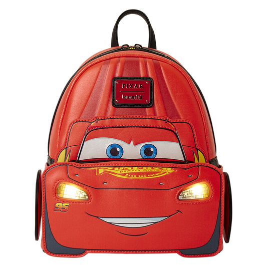 Disney Pixar Cars 20th Anniversary - Lightning McQueen Cosplay Light-Up Lenticular Mini Backpack