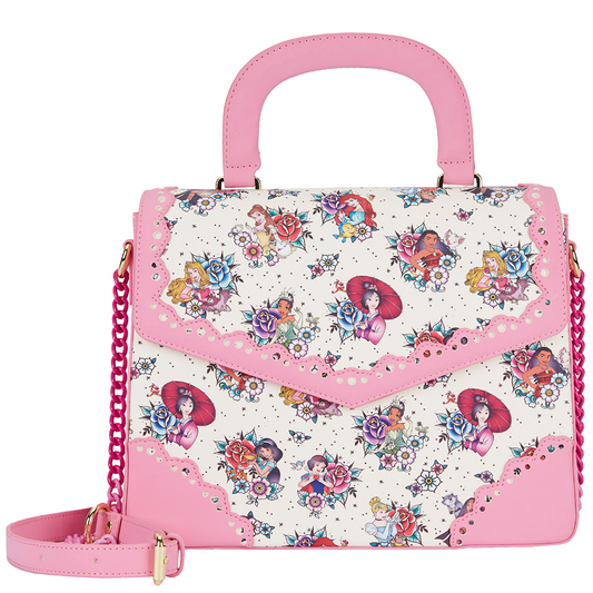 Loungefly: Disney Princess Tattoo Aop Crossbody Bag