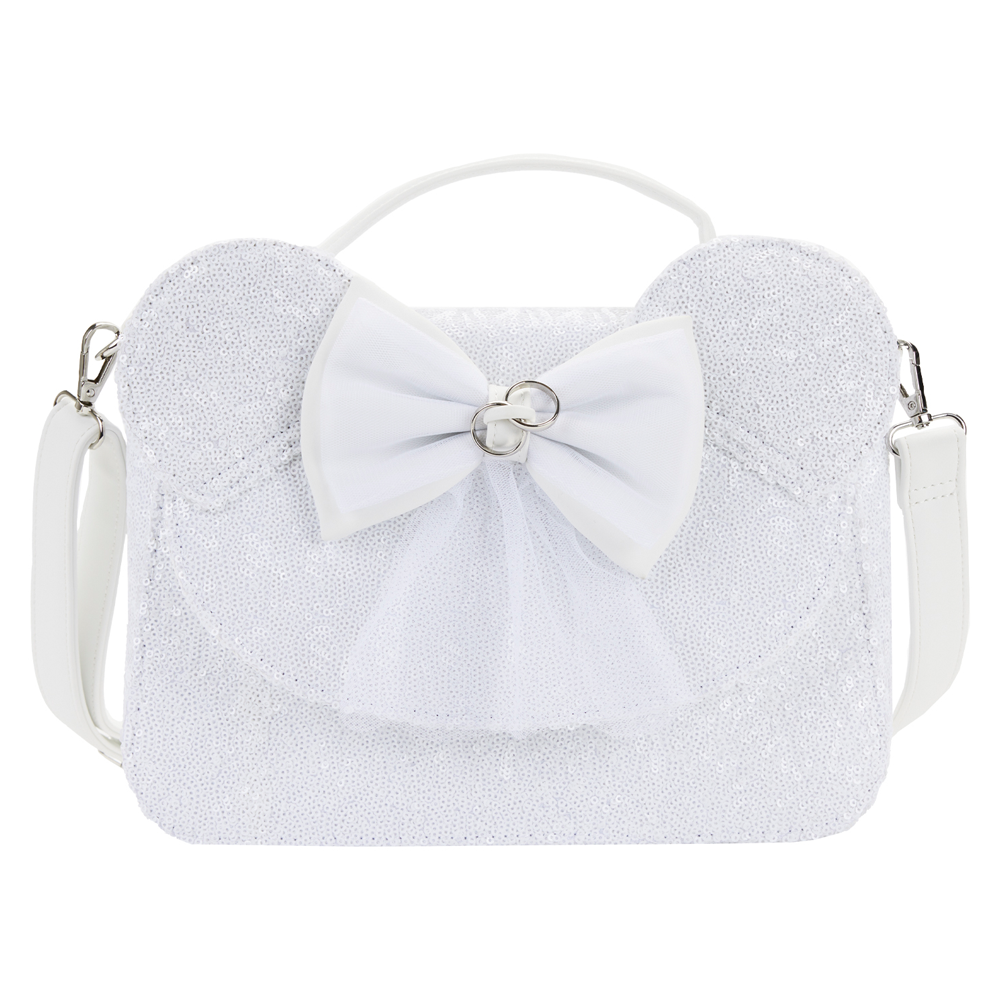 Loungefly: Disney - Minnie Sequin Wedding Crossbody Bag