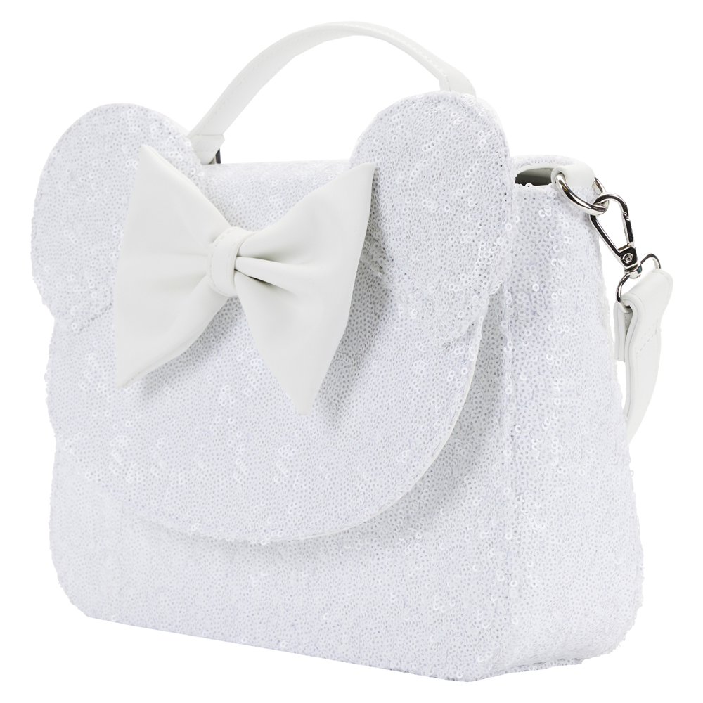 Loungefly: Disney - Minnie Sequin Wedding Crossbody Bag
