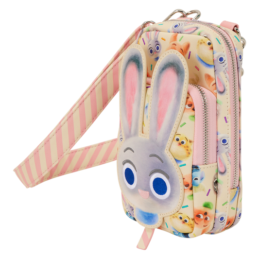 Loungefly Disney Zootopia 2 - Judy Hopps Cotton Candy Cosplay Cell Phone Bag with Coin Bag Crossbody
