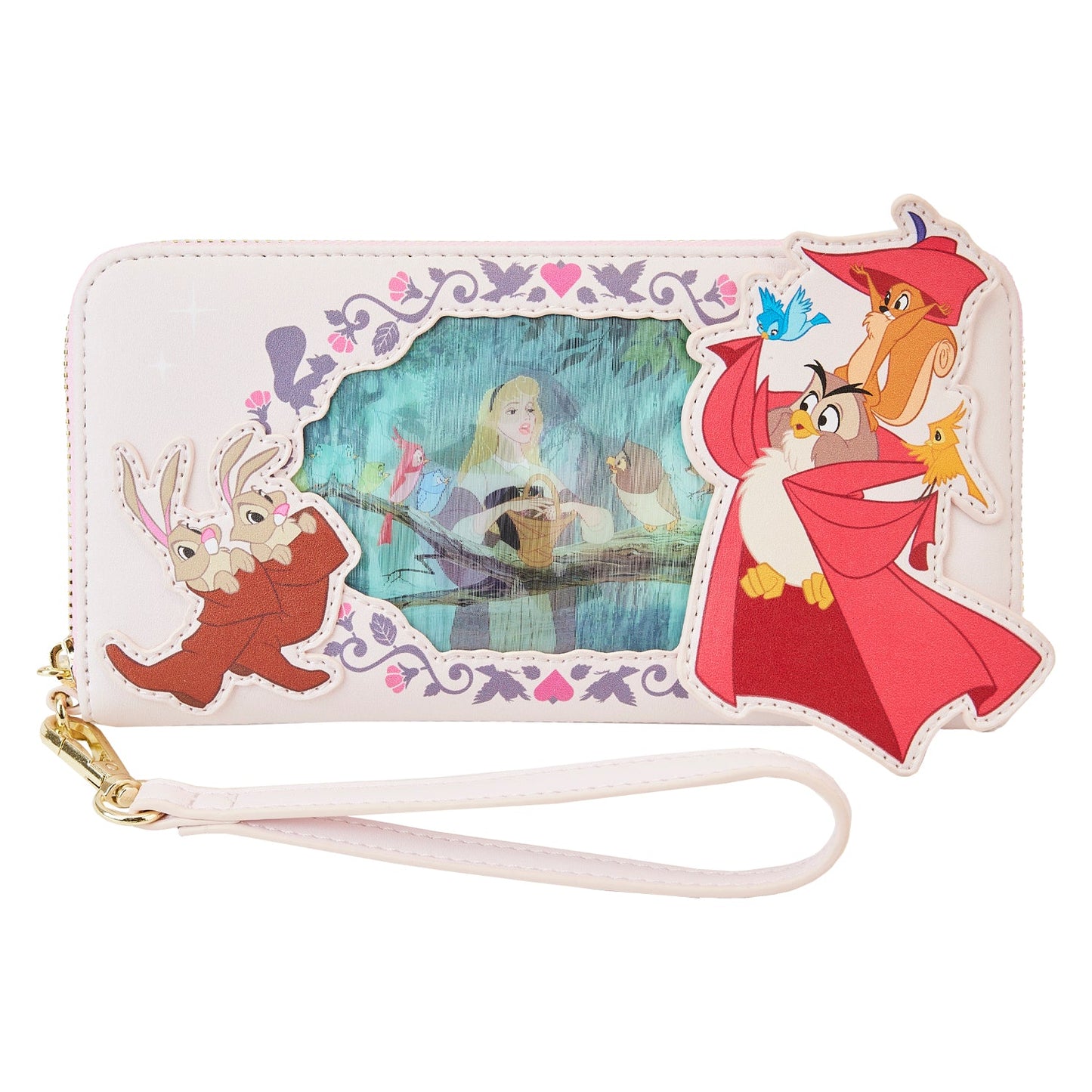 LOUNGEFLY DISNEY SLEEPING BEAUTY PRINCESS LENTICULAR SERIES WRISTLET