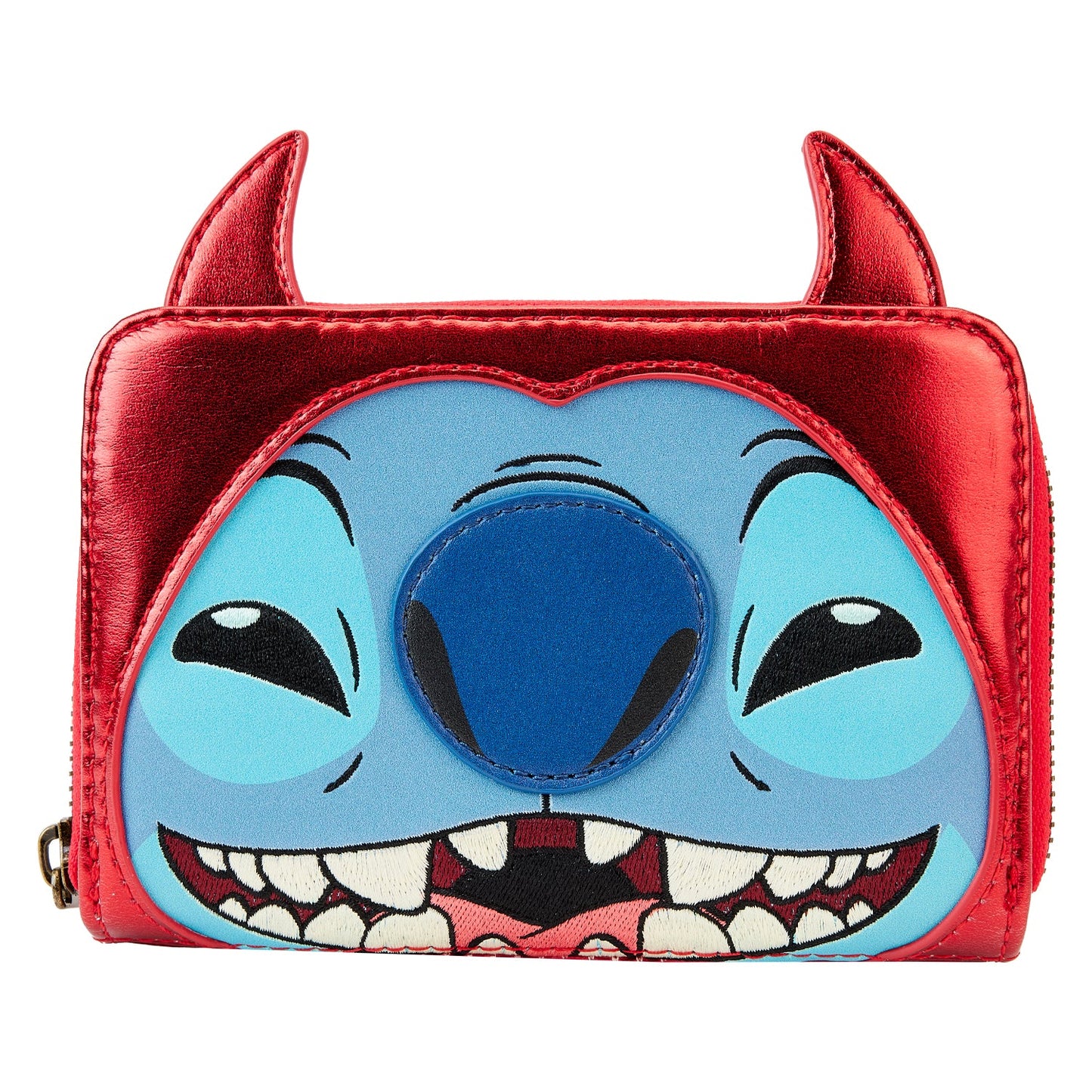 LOUNGEFLY
 DISNEY STITCH DEVIL COSPLAY ZIP AROUND WALLET