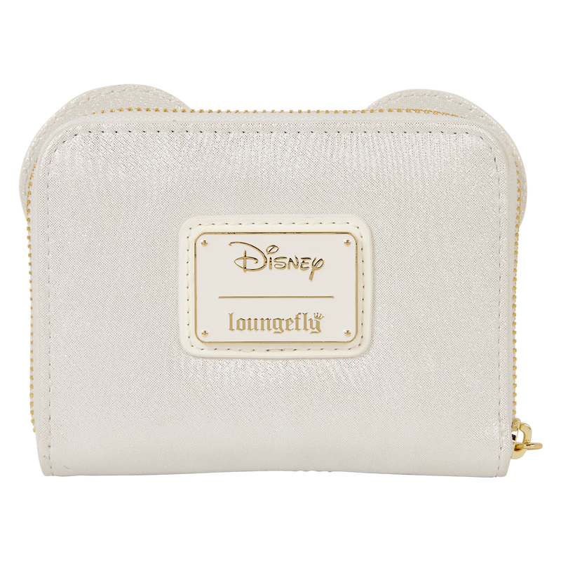 Loungefly Disney - Minnie Mouse Iridescent Lace Wedding Zip Around Wallet