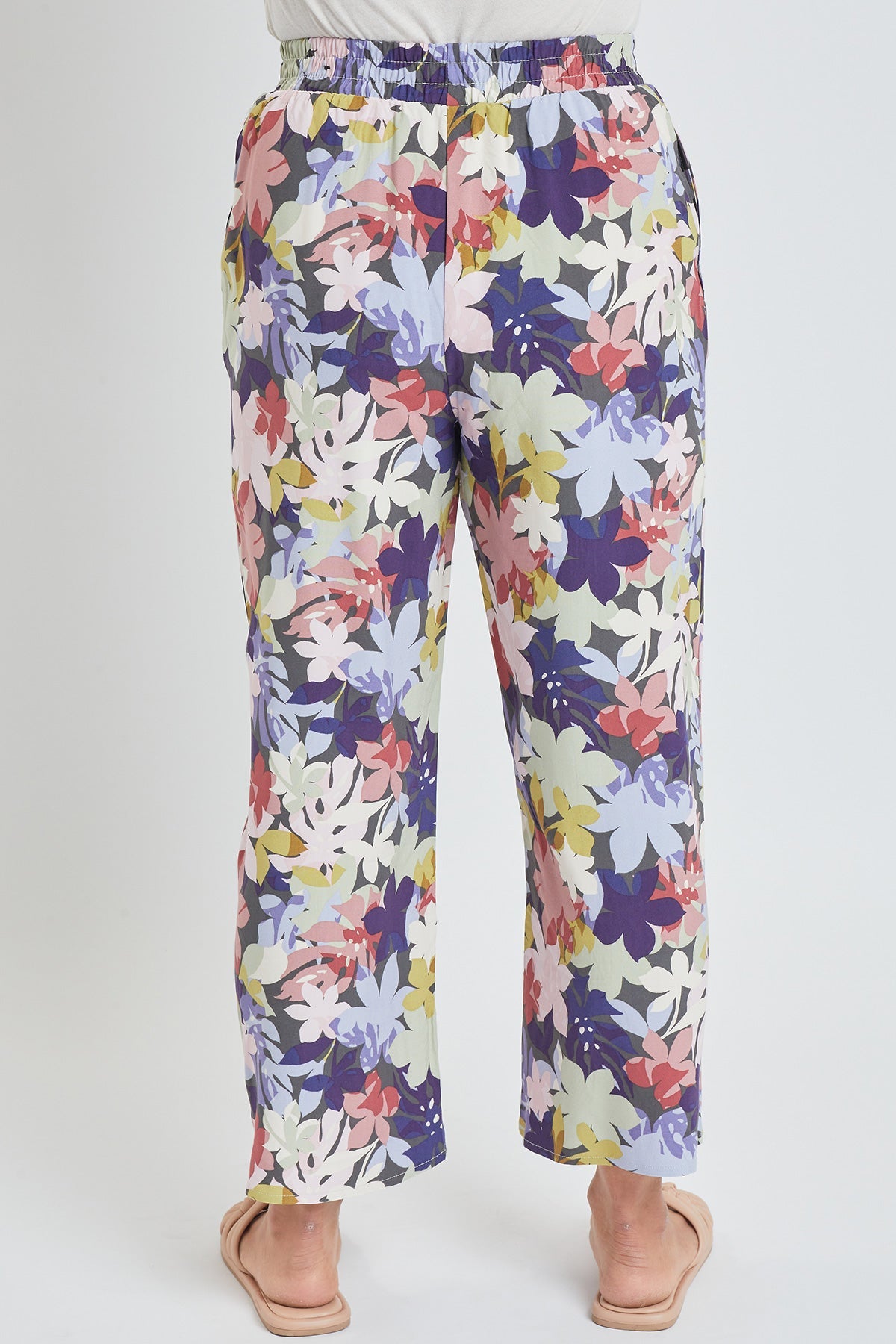 Women's Linen Lounge Pants with Front Slit