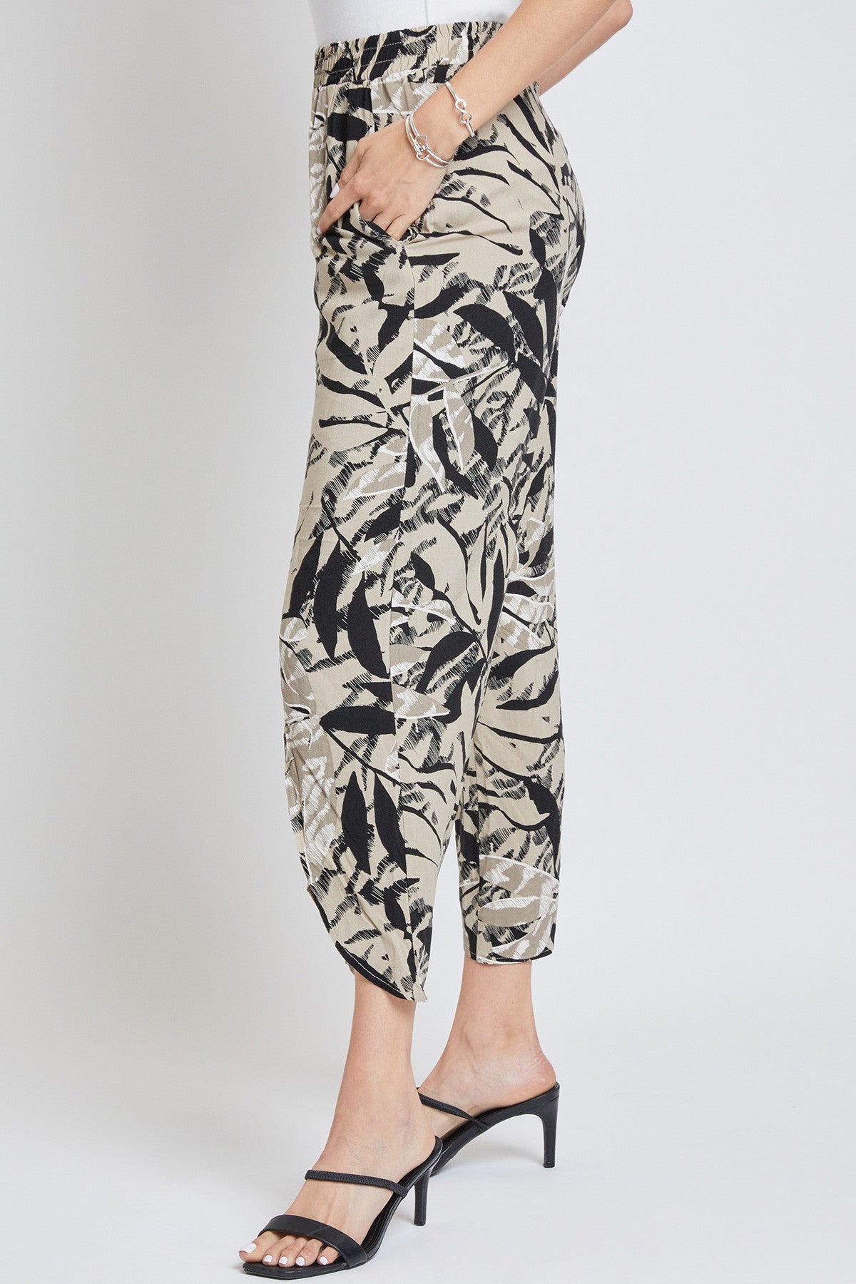 Women's Linen Lounge Pants with Front Slit