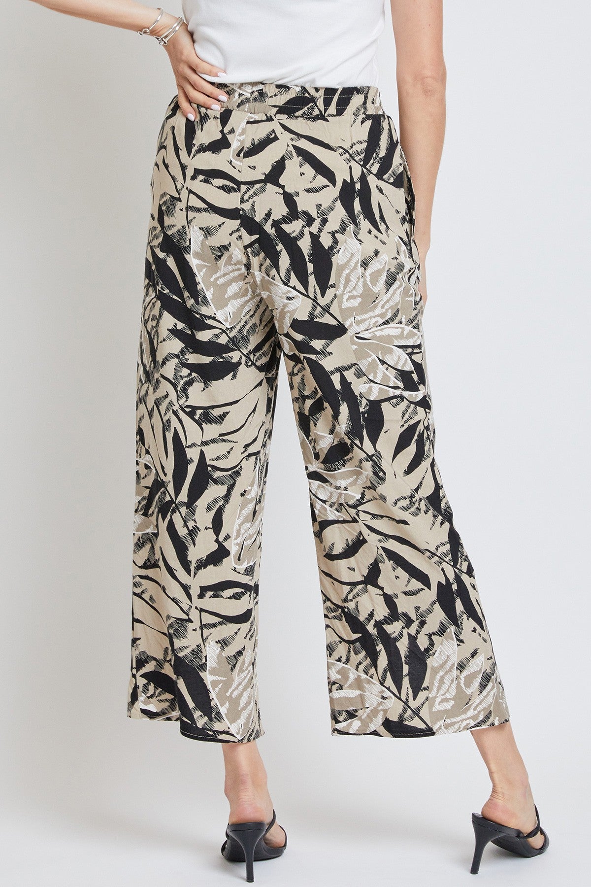 Women's Linen Lounge Pants with Front Slit