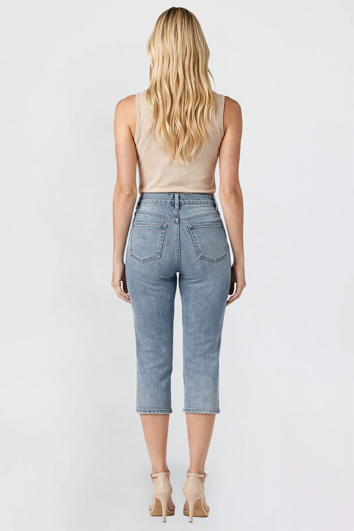 Women's Premium Stretch Side Slit Capri