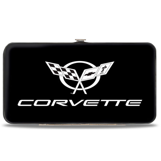 Hinged Wallet - Corvette Black Silver