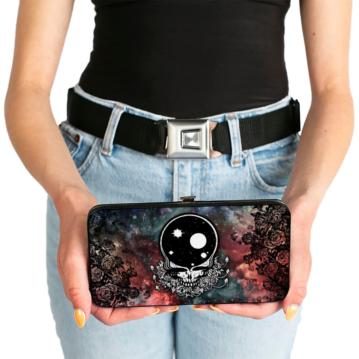 Hinged Wallet - Space Your Face Galaxy