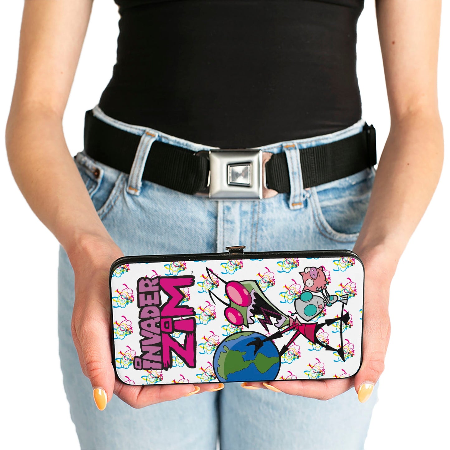 Hinged Wallet - INVADER ZIM Rule the World Pose White/Multi Color
