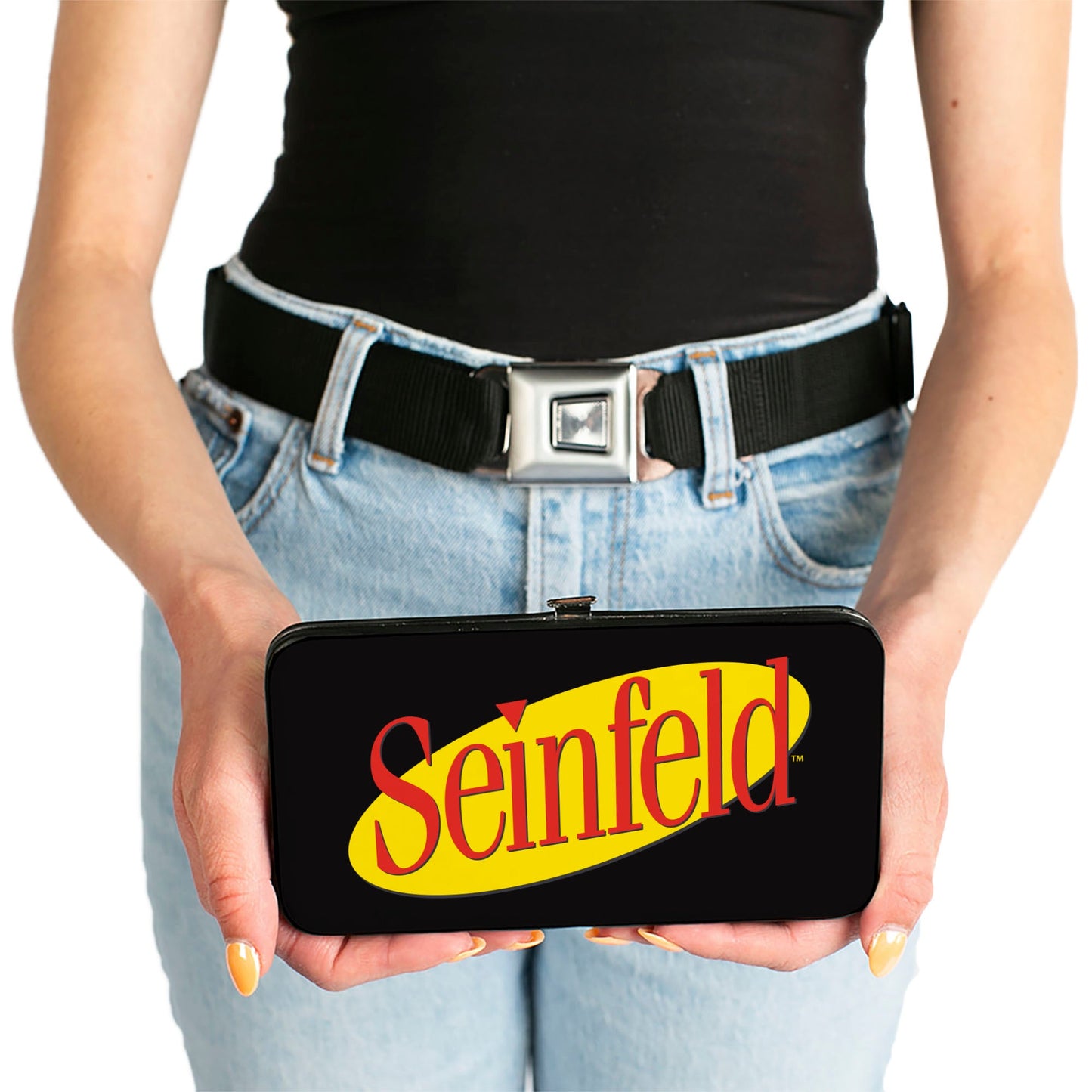 Hinged Wallet - SEINFELD Spotlight Logo Black Yellow Red