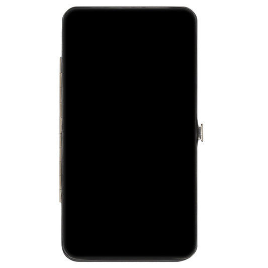 Hinged Wallet - Plain Black