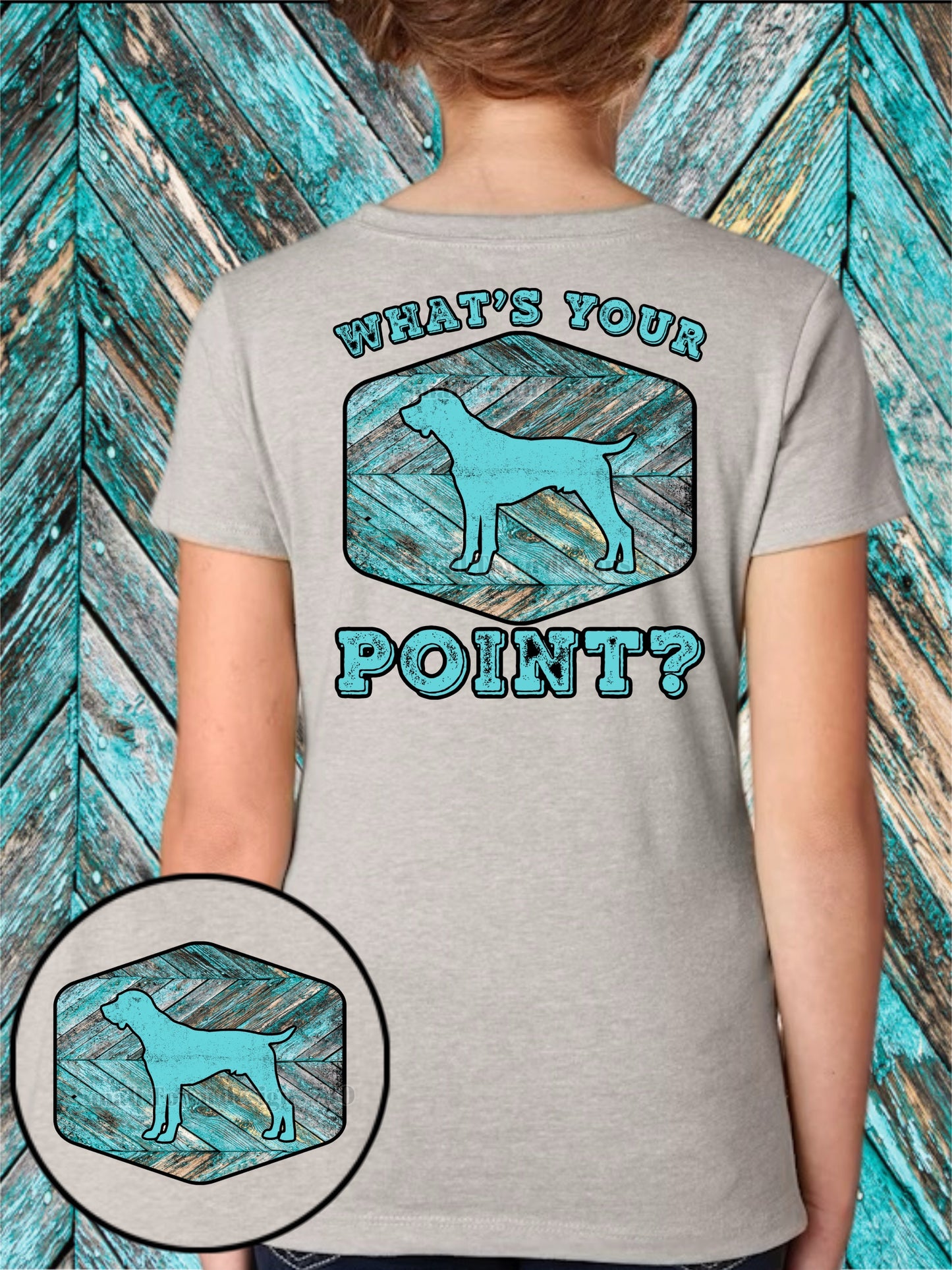 WHATS OUR POINT DOUBLE SIDED  TEE (2 OPTIONS)
