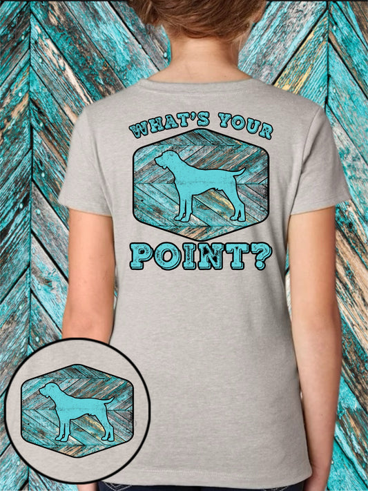 WHATS OUR POINT DOUBLE SIDED  TEE (2 OPTIONS)